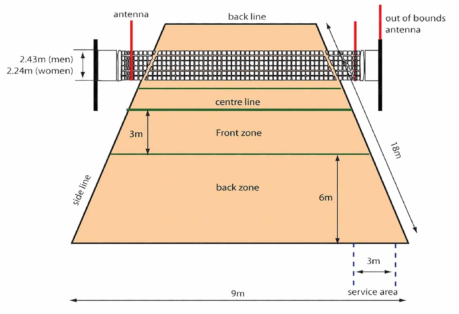 Volleyball Court Dimensions: Everything Explained
