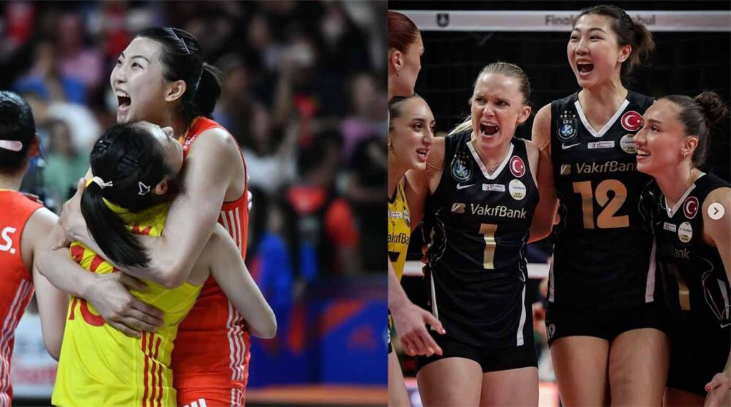 Yuan Xinyue - tall female volleyball player