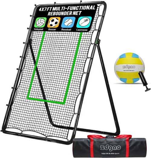 LOMGWAYS Adjustable Volleyball Rebounder